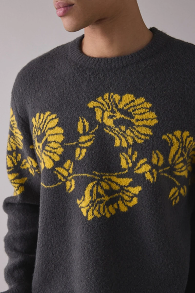 The Critical Slide Society Peace Knit Crew Neck Sweater