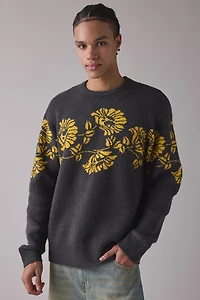 The Critical Slide Society Peace Knit Crew Neck Sweater