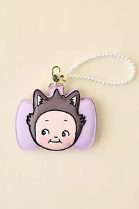 Whatever! Makes You Happy Kewpie Cat Card Wallet Keychain