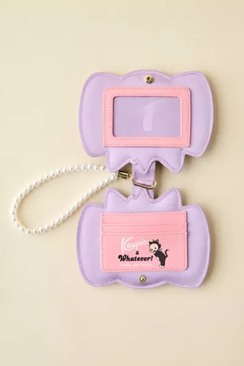 Whatever! Makes You Happy Kewpie Cat Card Wallet Keychain