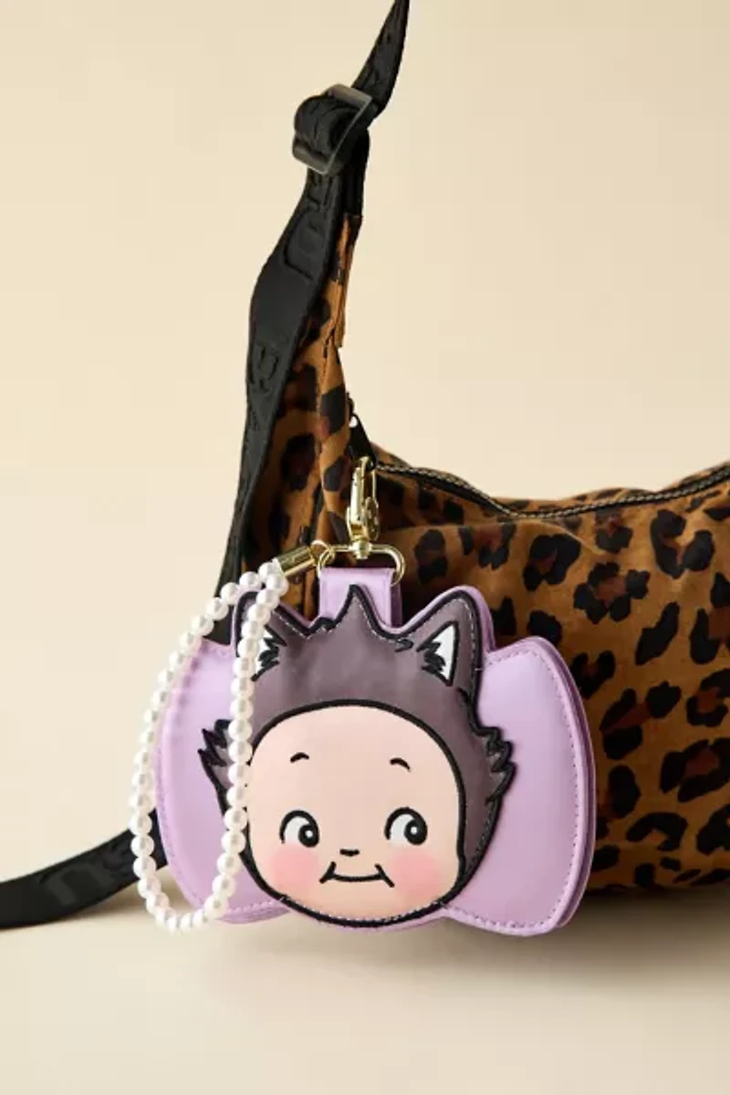 Whatever! Makes You Happy Kewpie Cat Card Wallet Keychain