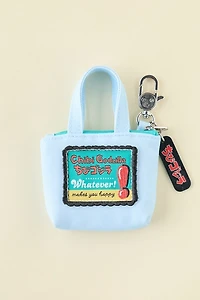 Whatever! Makes You Happy Chibi Godzilla Raids Again Mini Embroidered Tote Bag Blind Box Keychain