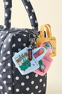 Whatever! Makes You Happy Chibi Godzilla Raids Again Mini Embroidered Tote Bag Blind Box Keychain