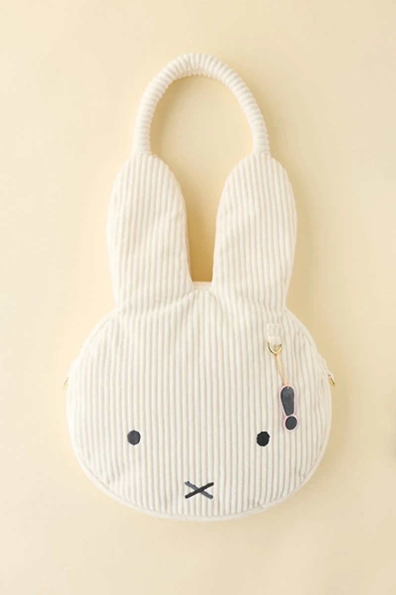 Whatever! Makes You Happy Miffy Head Corduroy Tote Bag