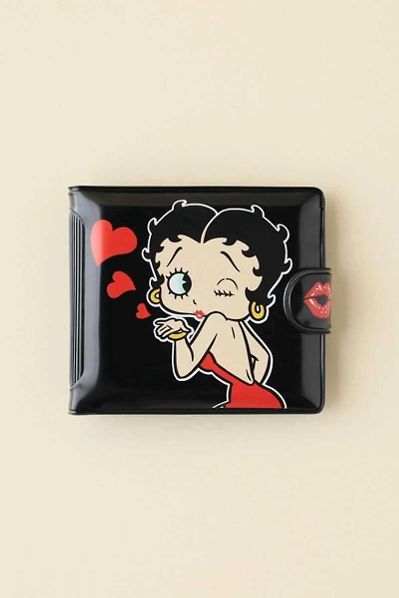 Whatever! Makes You Happy Betty Boop Padded Vinyl Snap Wallet