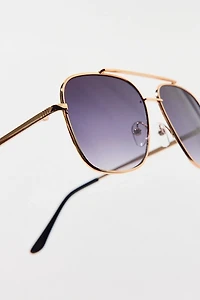 Zach Metal Aviator Sunglasses