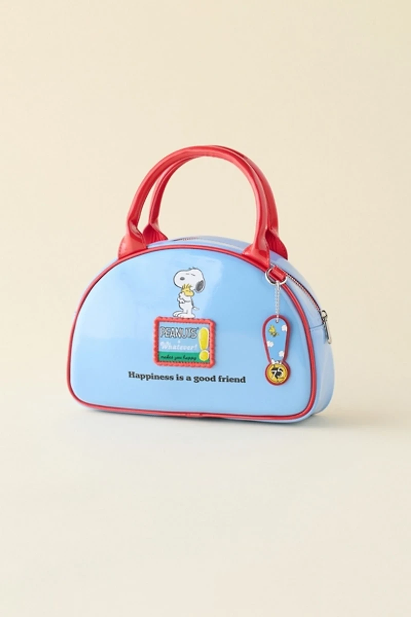 Whatever! Makes You Happy Peanuts Snoopy Happiness Is A Good Friend Bowler Crossbody Bag
