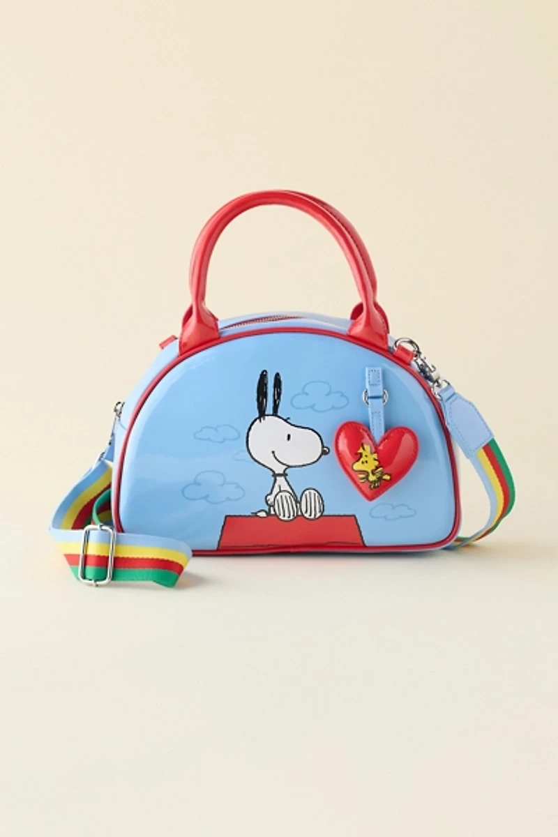 Whatever! Makes You Happy Peanuts Snoopy Happiness Is A Good Friend Bowler Crossbody Bag