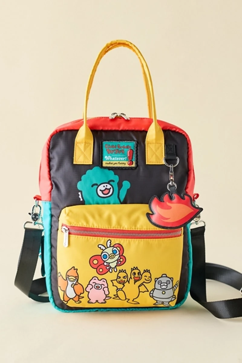 Whatever! Makes You Happy Chibi Godzilla Raids Again Reversible Crossbody Bag