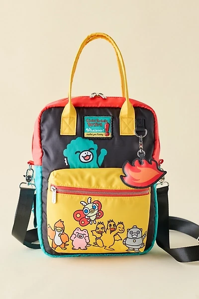 Whatever! Makes You Happy Chibi Godzilla Raids Again Reversible Crossbody Bag