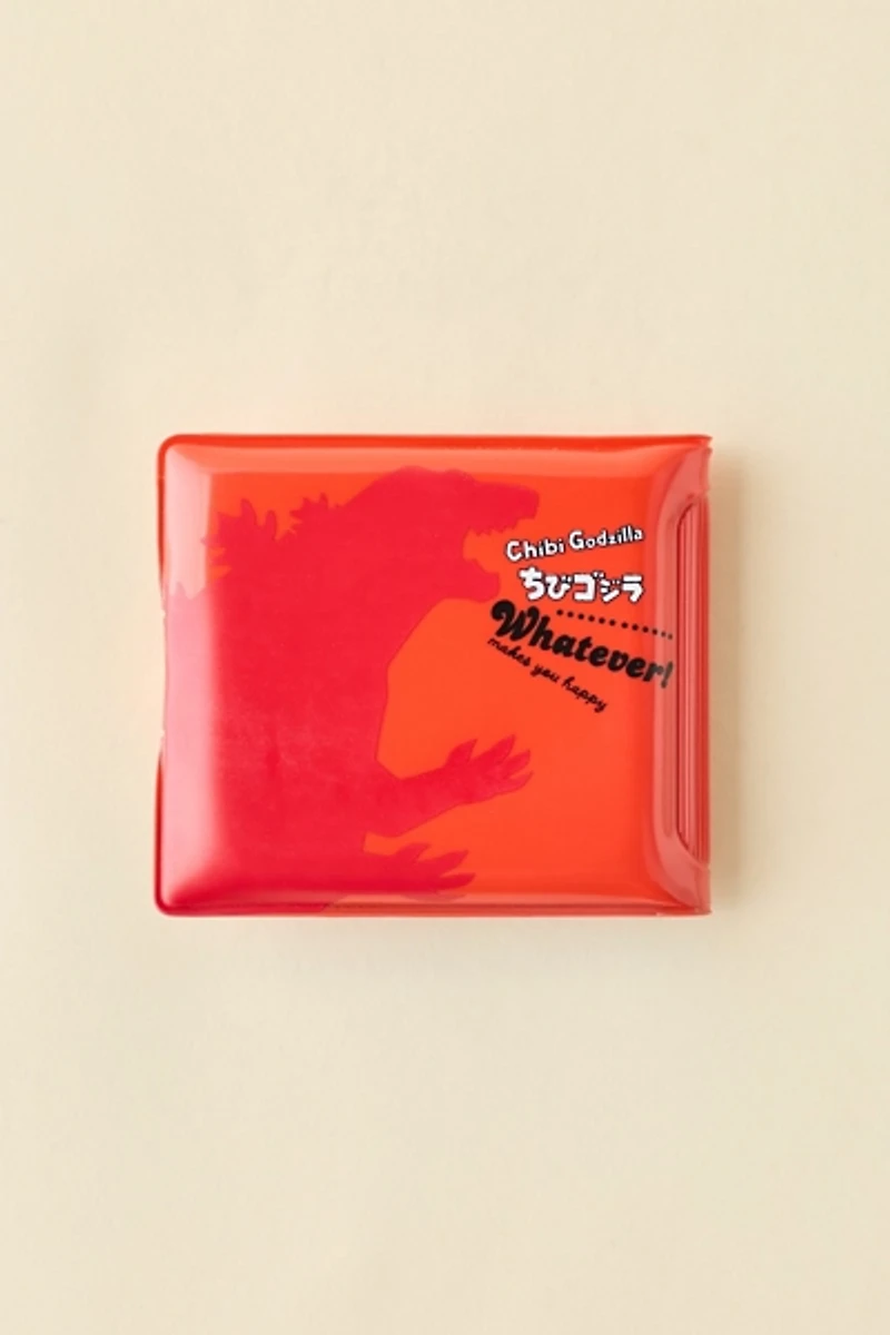 Whatever! Makes You Happy Chibi Godzilla Raids Again Father & Son Padded Vinyl Snap Wallet