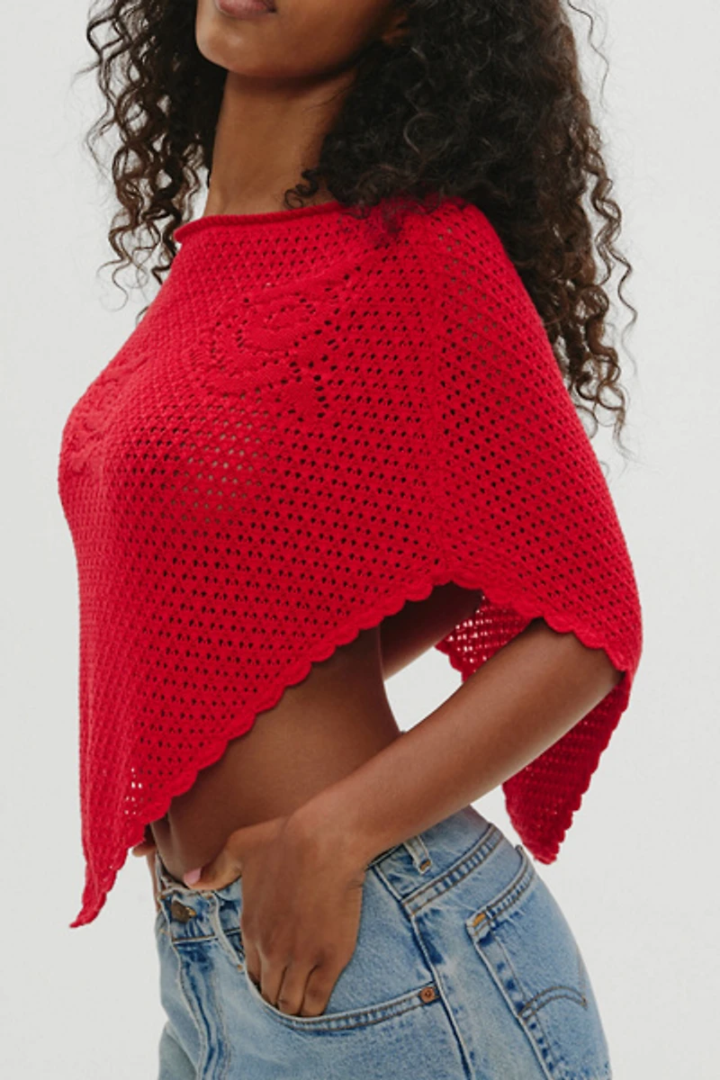 Frankies Bikinis Sophie Crochet Poncho