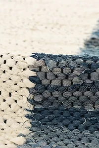Revival Bellbottom Recycled Denim Washable Runner Rug