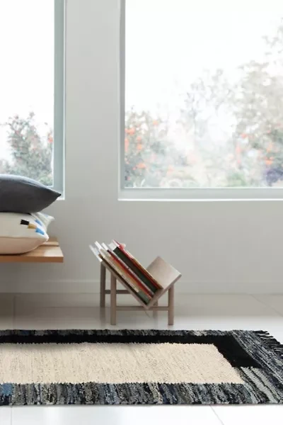 Revival Bellbottom Recycled Denim Washable Runner Rug