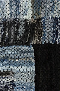 Revival Stovepipe Recycled Denim Washable Runner Rug