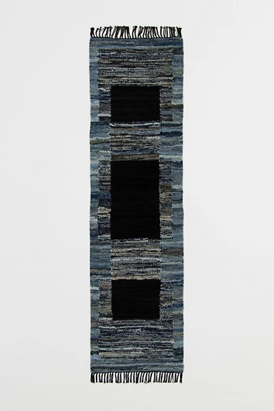 Revival Stovepipe Recycled Denim Washable Runner Rug