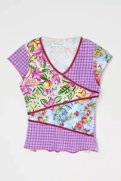 Vintage Y2k Patchwork Top