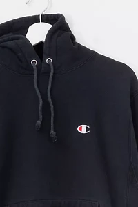 Vintage Y2K Champion Reverse Weave Black Hoodie Sweatshirt