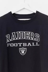 Vintage Y2K Distressed Raiders Football Spell Out Graphic T-Shirt