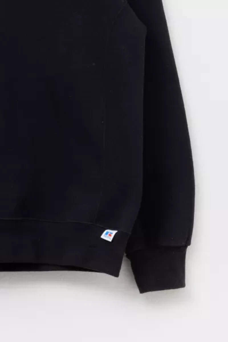 Vintage Y2K Russell Athletic Reverse Weave Black Crewneck Sweatshirt