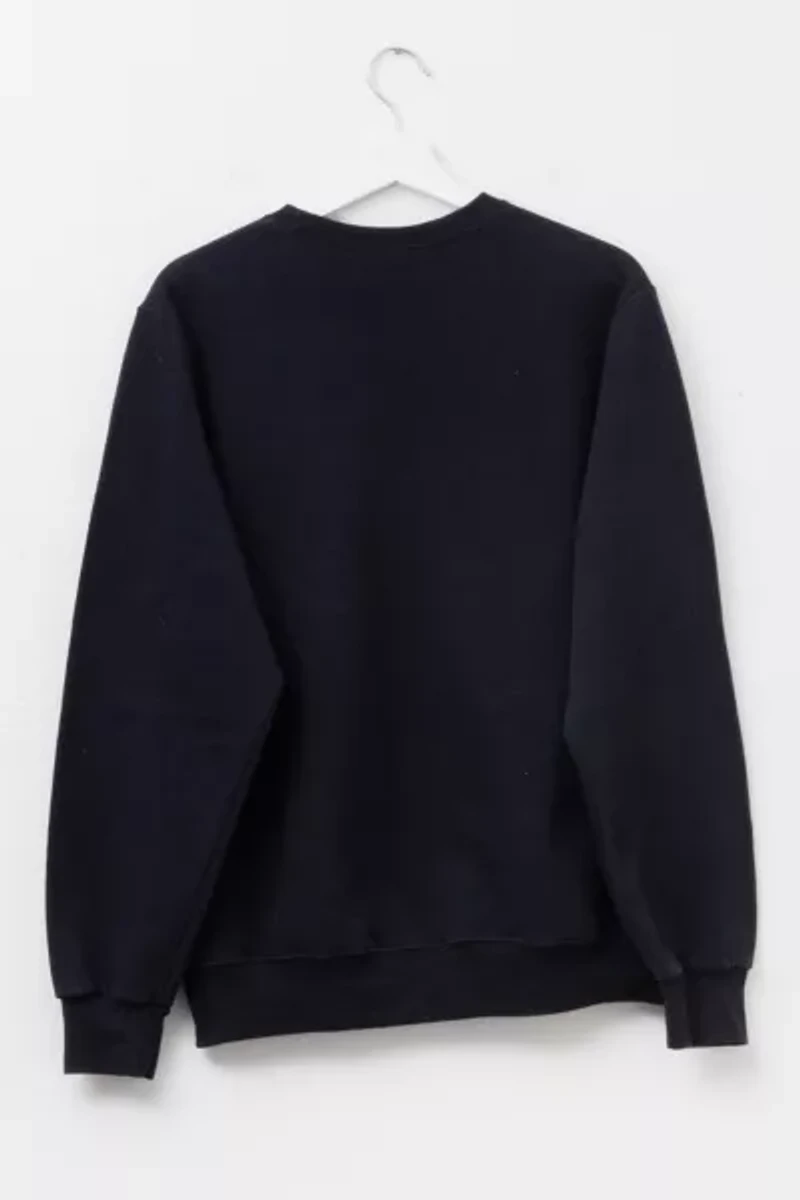 Vintage Y2K Russell Athletic Reverse Weave Black Crewneck Sweatshirt