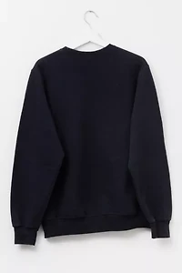 Vintage Y2K Russell Athletic Reverse Weave Black Crewneck Sweatshirt