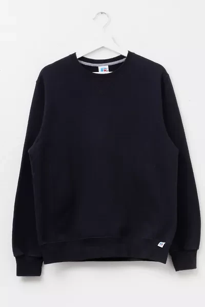 Vintage Y2K Russell Athletic Reverse Weave Black Crewneck Sweatshirt