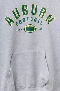 Vintage Y2K Russell Athletic Distressed Football Spell Out Hoodie Sweatshirt