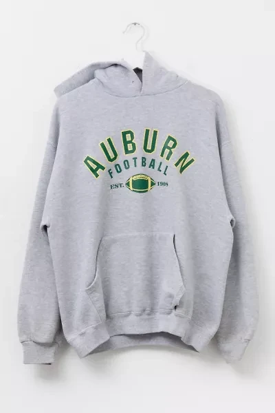 Vintage Y2K Russell Athletic Distressed Football Spell Out Hoodie Sweatshirt