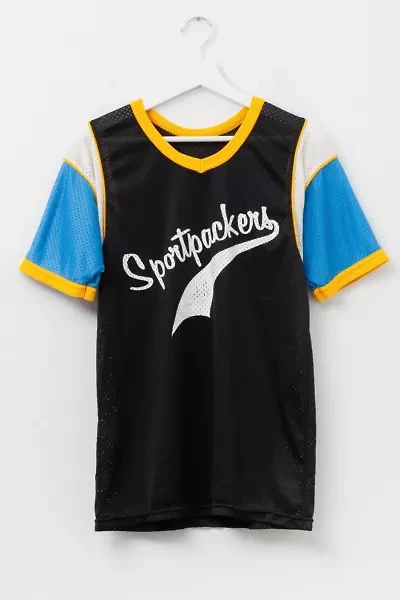 Vintage 1970s Sportpackers Mesh Baseball Jersey Made in USA