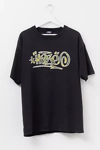 Vintage 1990s Distressed Haze Camo Logo Graphic T-Shirt