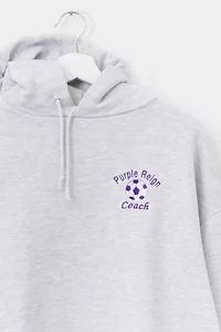 Vintage 1990s Distressed Soccer Ball Graphic Embroidered Hoodie Sweatshirt