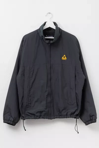 Vintage 1990s Gerry Fleece Linned Gray Bomber Deck Jacket