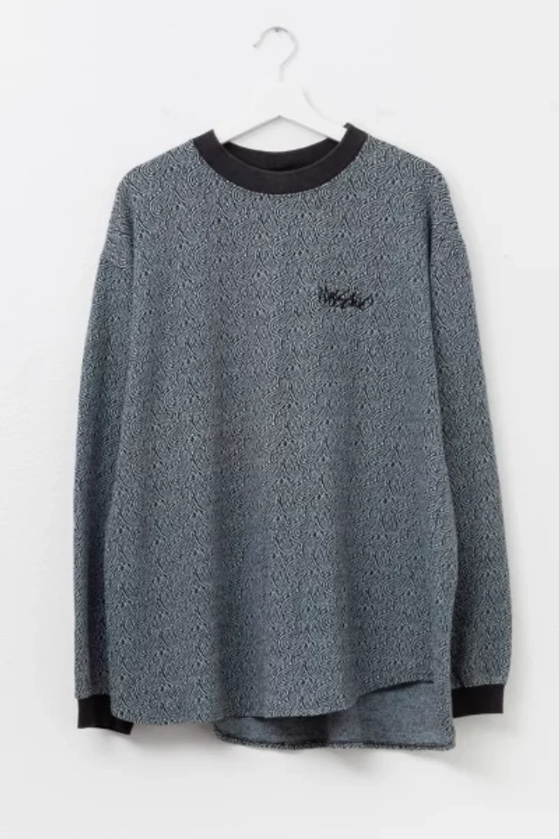 Vintage 1990s Mossimo All Over Print Long Sleeve Graphic T-Shirt