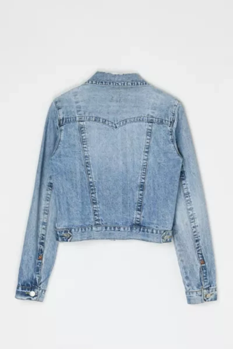 Vintage Y2k Cropped Denim Jacket