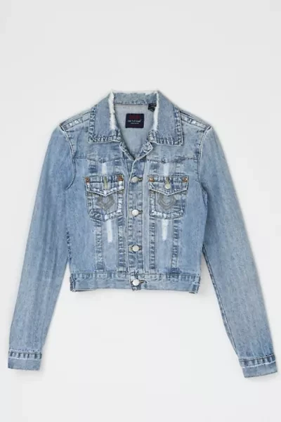 Vintage Y2k Cropped Denim Jacket