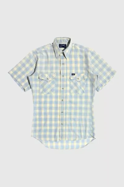 Vintage 1970's Wrangler Plaid Western Shirt