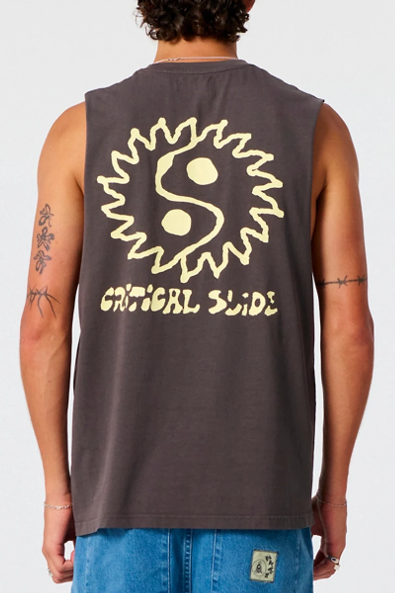 The Critical Slide Society Yin Yang Graphic Muscle Tee