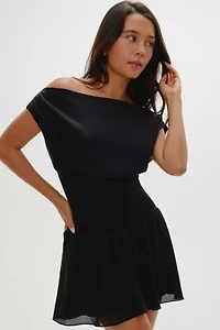 Frankies Bikinis Silas Meet Me At Dusk Chiffon Mini Dress