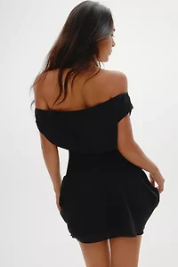 Frankies Bikinis Silas Meet Me At Dusk Chiffon Mini Dress