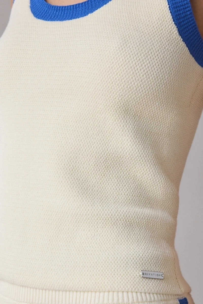 P.E Nation Odyssey Waffle Knit Tank Top