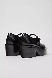 Camper Billie Leather Platform Mary Jane Heel