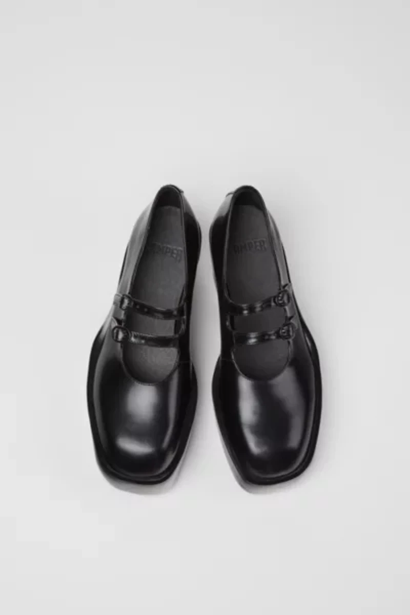 Camper Billie Leather Platform Mary Jane Heel
