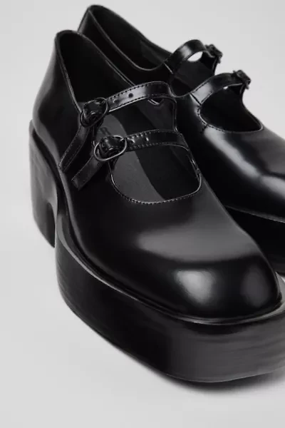Camper Billie Leather Platform Mary Jane Heel