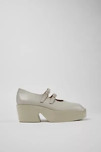 Camper Billie Leather Platform Mary Jane Heel