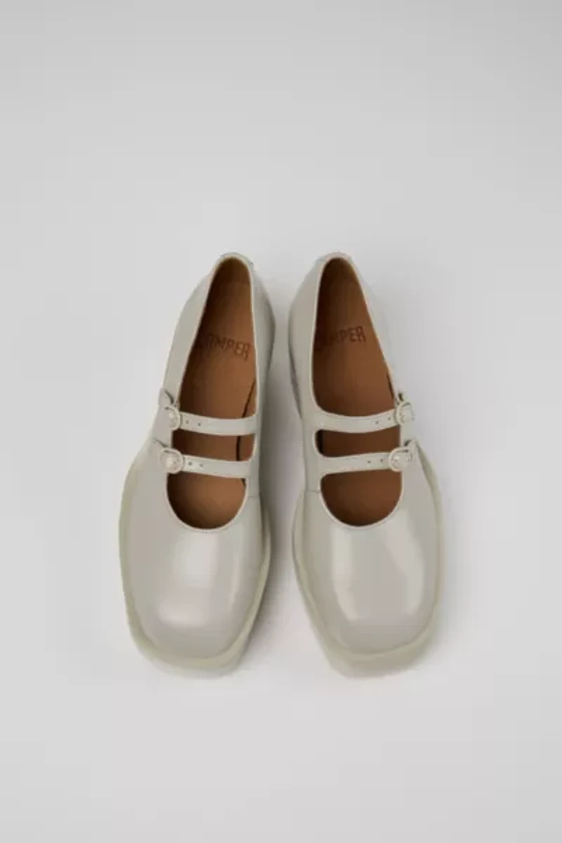 Camper Billie Leather Platform Mary Jane Heel