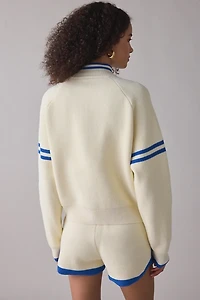 P.E Nation Odyssey Waffle Knit Zip-Up Cardigan