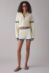 P.E Nation Odyssey Waffle Knit Zip-Up Cardigan