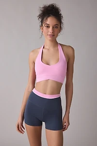 P.E Nation Reset Prism Pink Halter Sports Bra