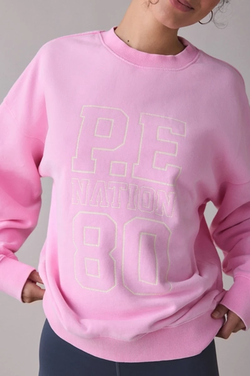 P.E Nation Elysian Graphic Crew Neck Pullover